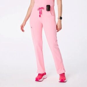 FIGS Fight Club Pink High Waisted Yola - Skinny Scrub Pant